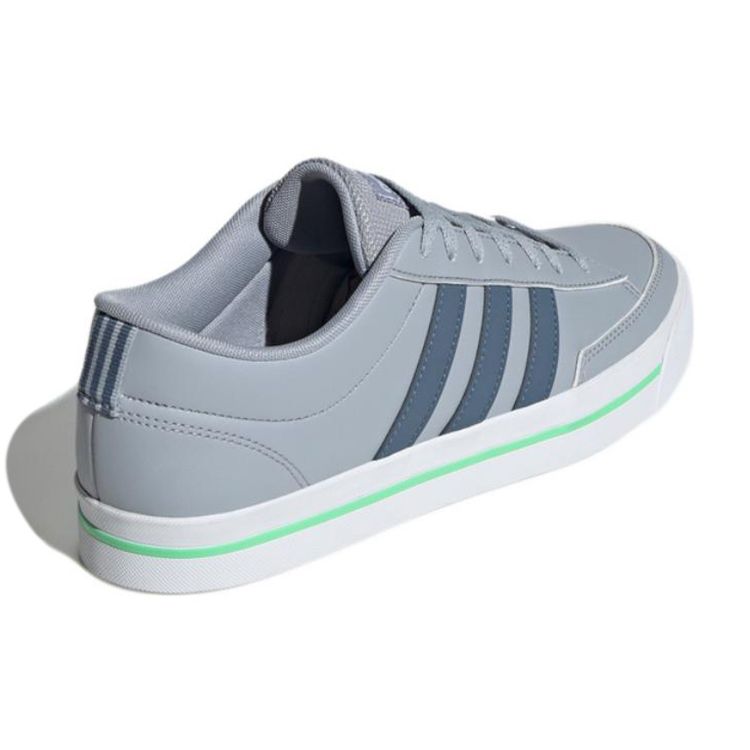 adidas Neo Retrovulc Нескользящие Прочные Низкие Кеды для Скейтбординга Унисекс Кроссовки Серо-Синие GW6684