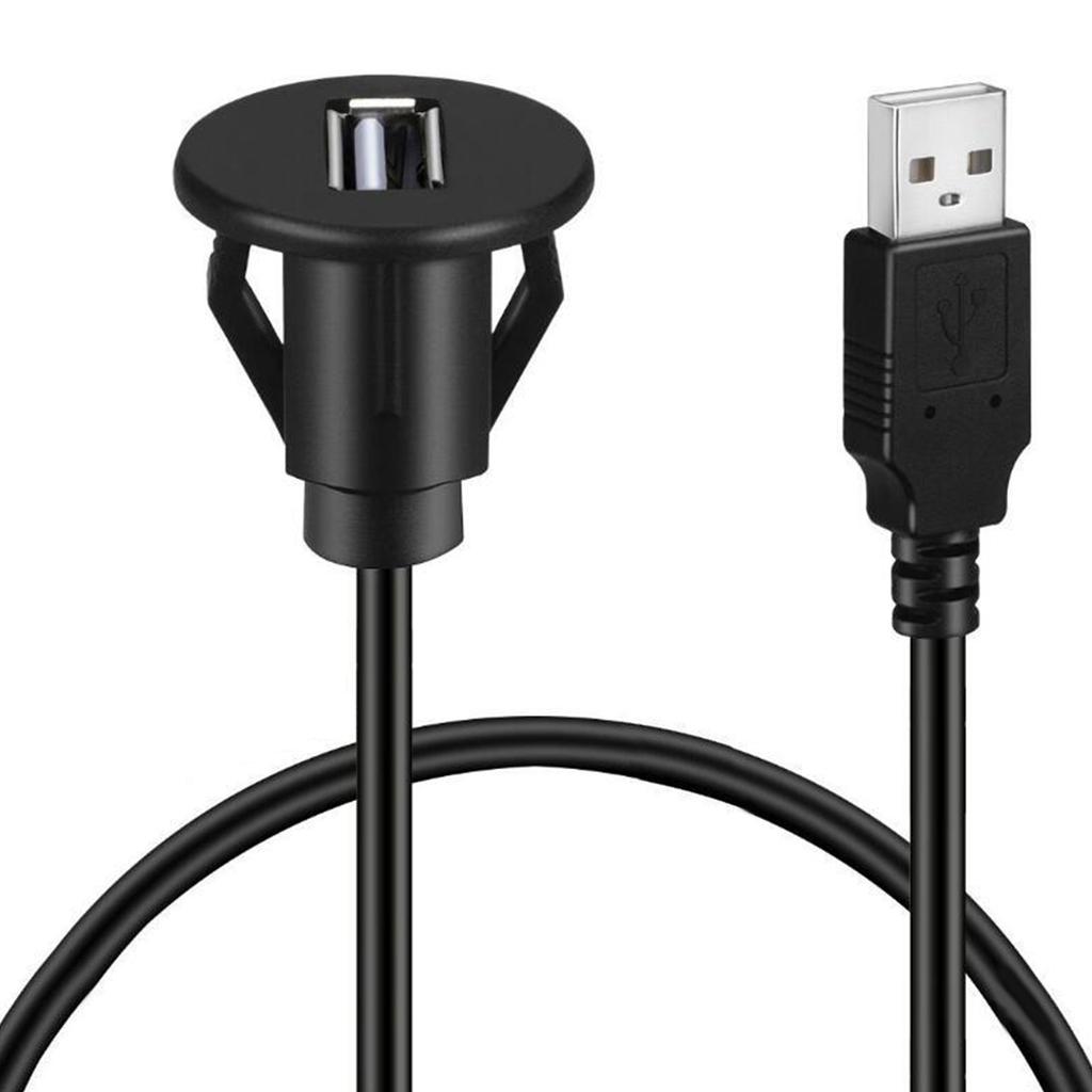 1 для установки на приборную панель автомобиля внедорожника M, USB 2.0, удлинительный кабель для панели с одним портом и гнездом для аудиокабеля Waterp