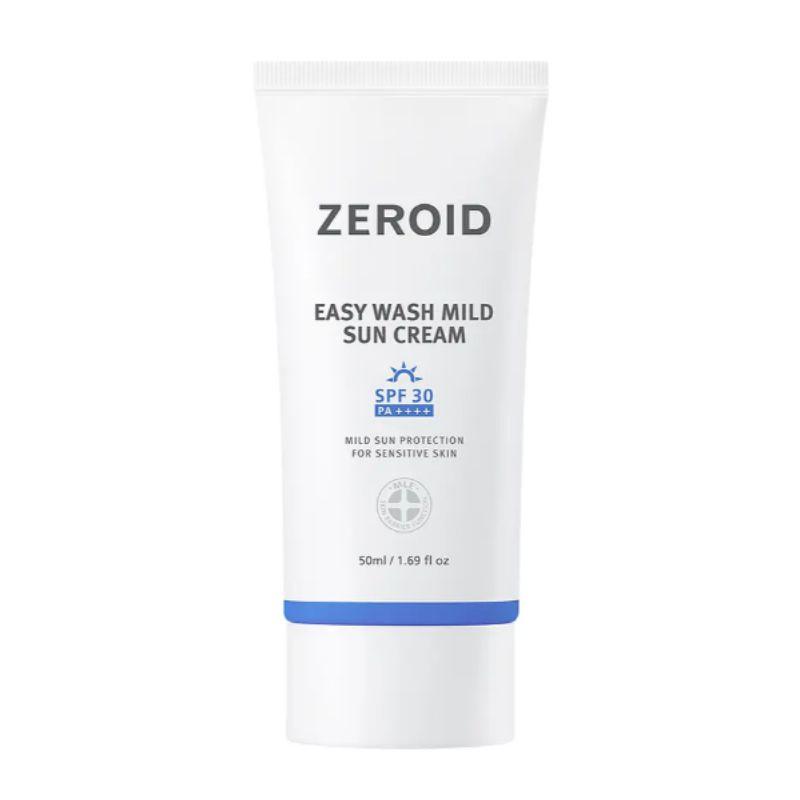 ZEROID Легко смываемый мягкий солнцезащитный крем SPF50+ PA++++ 50 мл – Мягкая ежедневная УФ-защита