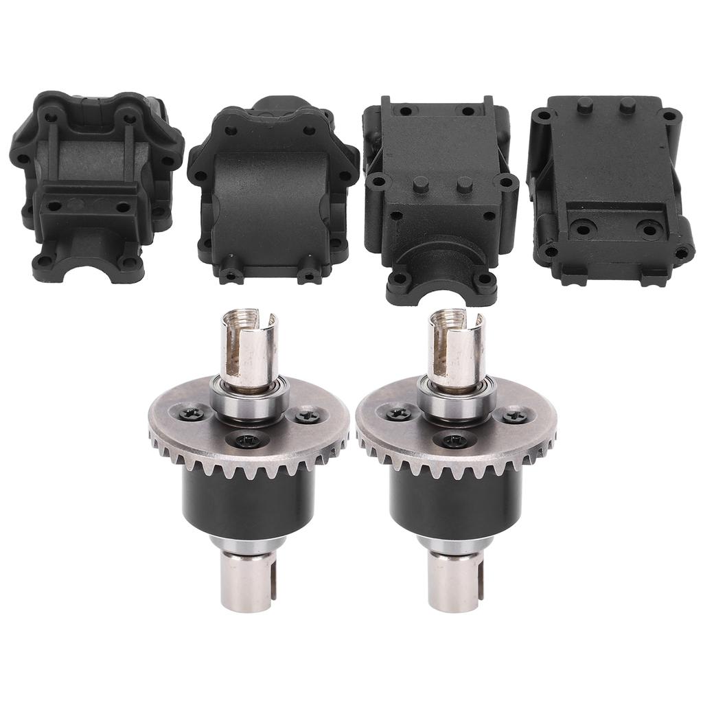 4pcs Plastic Gear Box2pcs Metal Differential Set for WLtoys 144001 1 14 Remote Control Car
