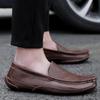Men's Slip On Casual Leather Shoes Lightweight Loafers Moccasins Comfortable Driving Shoe