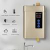 3000W Electric Tankless Instant Hot Water Heater Kitchen Bathroom Shower Sink Tap Thermostat with LED Temperature Display