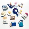 Creative Lovely Bread Milk Bacon Fried Egg Pan Resin Refrigerator Magnet Sticker