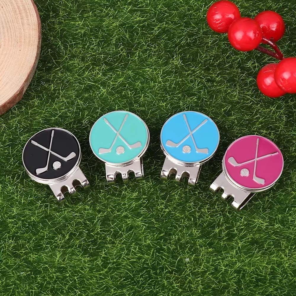 Magnetic Golf Hat Clip Removable Golf Cap Clips Portable Golf Ball Marker Outdoor Sports