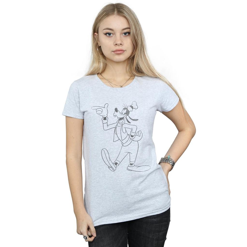 Disney Womens/Ladies Goofy Classic Baseball Cotton T-Shirt