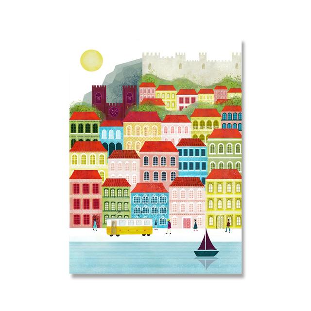 Nordic Vintage Travel City Poster New Orleans Amsterdam Landscape Painting Art Canvas San Francisco Wall Pictures Home Decor No Frame