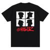Музыкальная группа Gorillazs Панк-рок Принт Футболка 90-е Повседневная Мода Короткий рукав Футболка Унисекс
