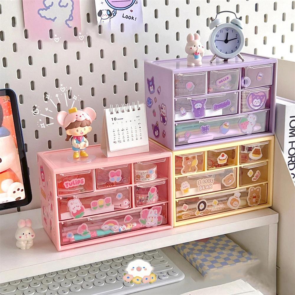 Ящик для хранения из шести сеток, ящик для хранения большой емкости, ящик для хранения косметических канцелярских принадлежностей