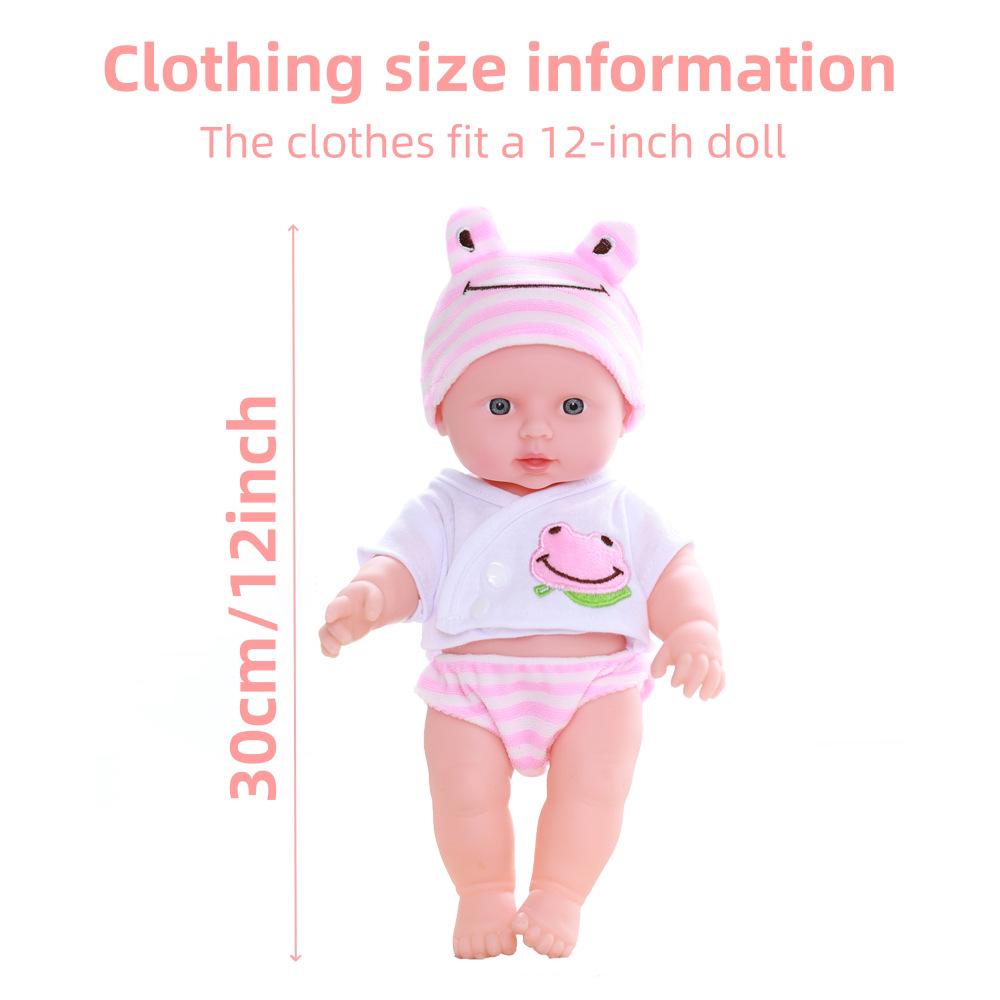 Летний комплект одежды для кук реборн 30 см: Наряд "Кролик и Лягушка" для куклы American Girl