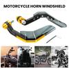 1 Pair Motorcycle Hand Guard with Windshield CNC Aluminum Universal 22MM Handlebar Hand Protector Motorbike Dirt Bike Scooter Modification Accessories
