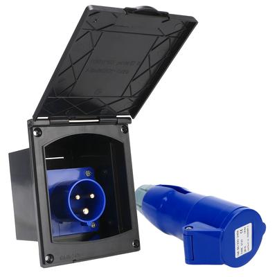 220-240 В, 16 А, водонепроницаемая розетка для кемпера, морская розетка с крышкой, внешний смывной крючок