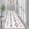 Нескользящая ковровая дорожка с этническим узором, моющийся ковер для прихожей, аутентичная дорожка, мягкий ковер для гостиной