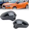 Накладка на зеркало заднего вида Для Seat Ibiza 6J MK4 2008 2009 2010 2011 2012-2017 Глянцевая черная накладка на боковое зеркало Автоаксессуары