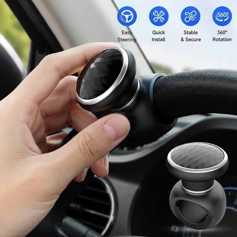 Universal Steering Wheel ABS Spinner Car Steering Wheel Booster Handle Aid Booster Knob Bearing Power Handle Holder Accessories