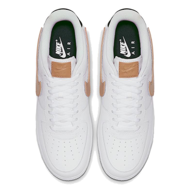 Nike Air Force 1 Low Removable Swoosh Pack White Vachetta Tan Sneakers CT2253-100