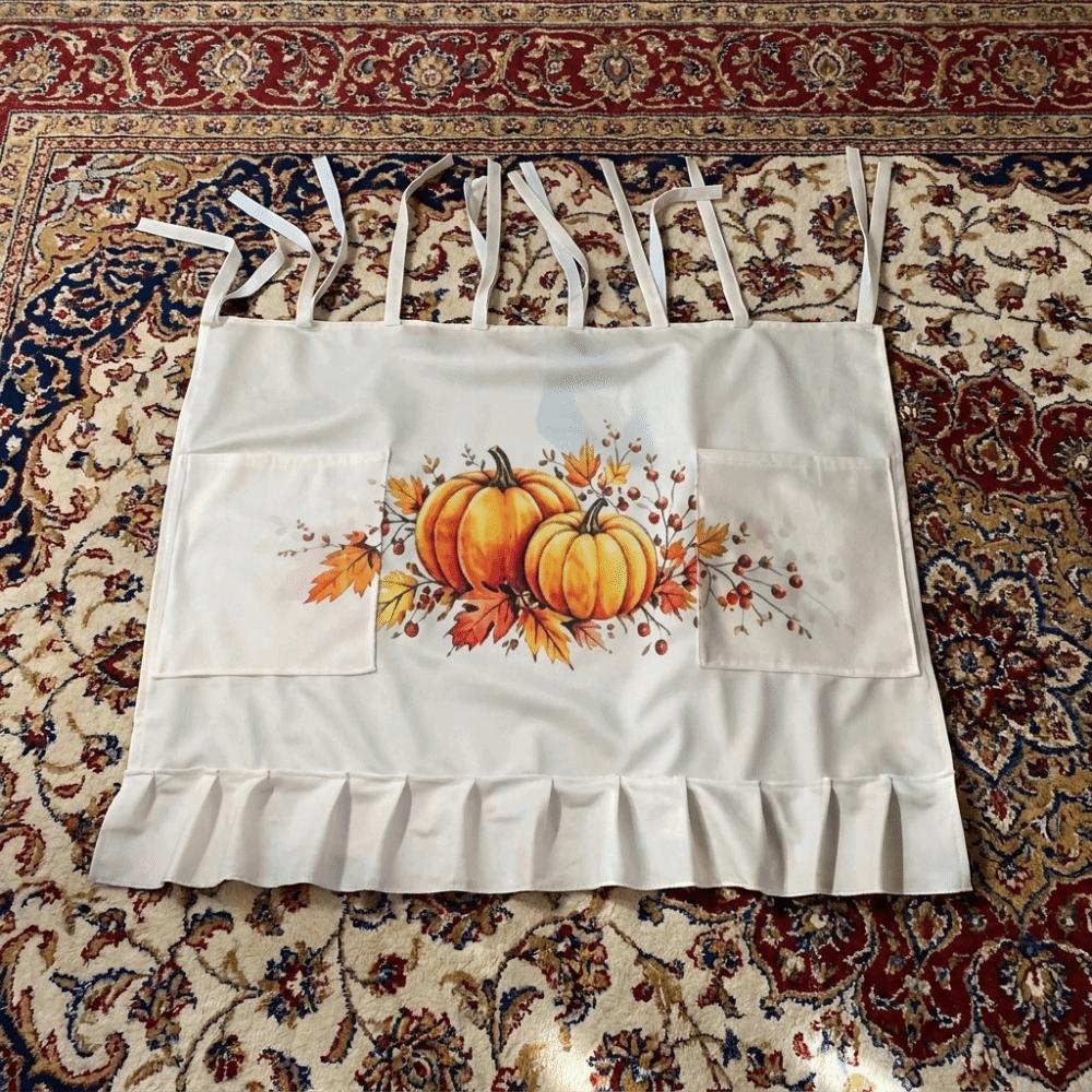 Rustic Ruffle Trim Oven Door Curtain with Pockets Stove Cover Skirt Farmhouse Kitchen