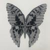 Silver-Black Butterfly Pattern Cloth Sticker Mesh Bottom Two-Color Embroidery Water-Soluble Mesh Embroidery Diy Lace Lace Clothing Auxiliary