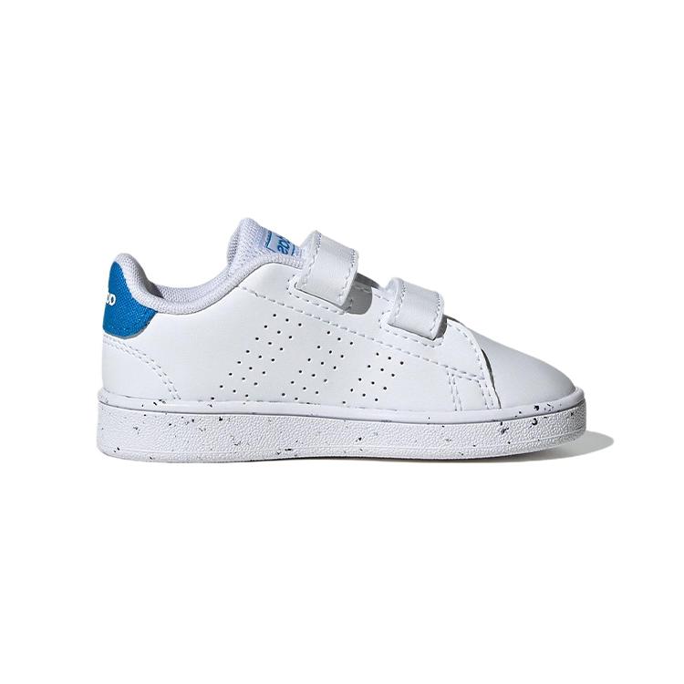adidas Neo ADVANTAGE Advancourt Нескользящие Износостойкие Низкие Кеды для Скейтборда Бело-Синие Для Младенцев и Малышей GW6498