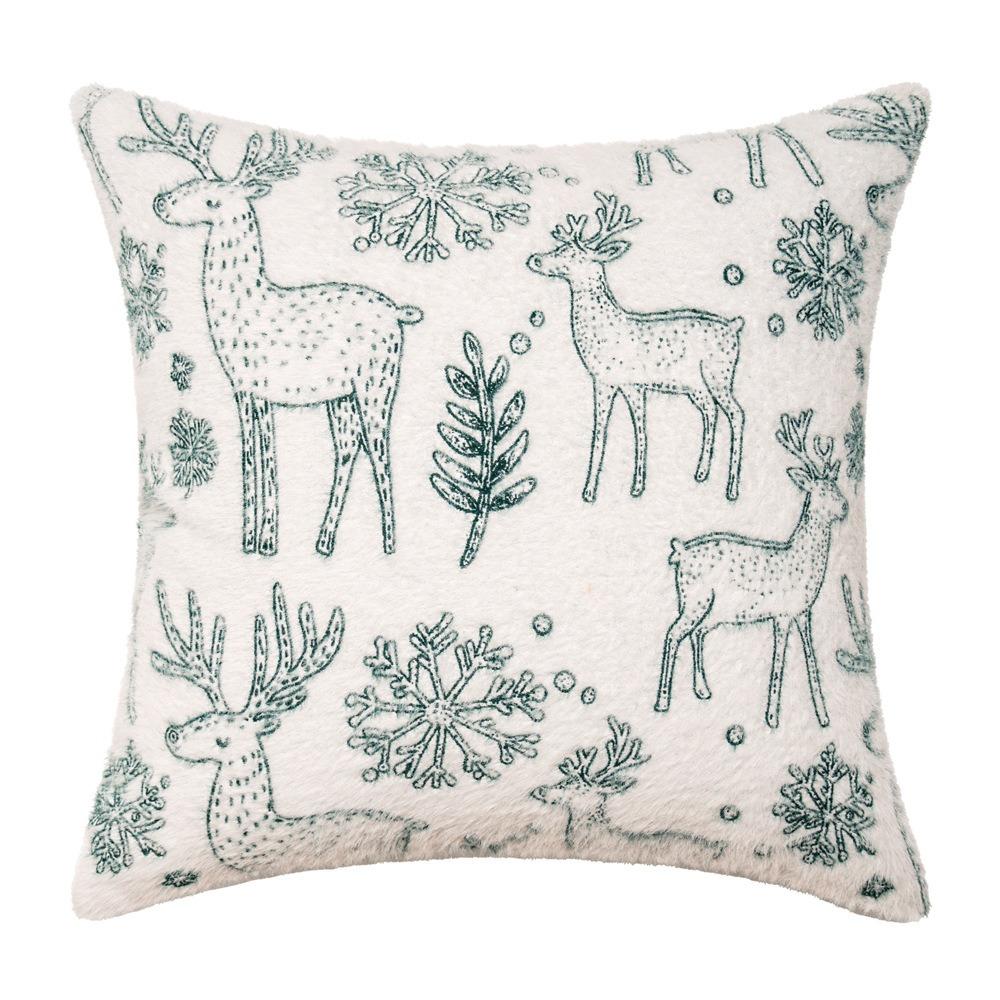 Рождественская наволочка в стиле INS из шенилла, жаккардовый чехол для подушки, гостиная/офис