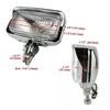 General Purpose Square Headlight Vintage Chopper Harley American Custom Old School Excavator Softail Silver [Deepa Ribusu] [Item]