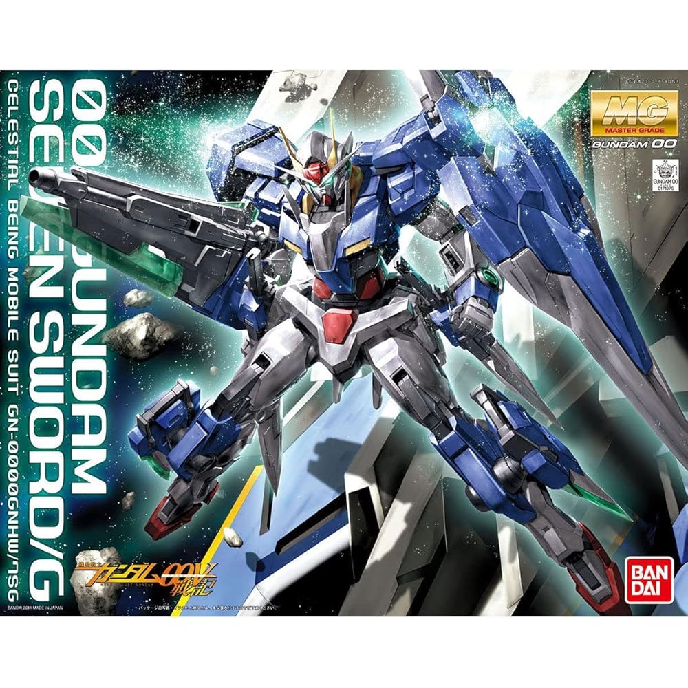 MG Гандам 00V Семь Мечей/G Масштаб 1/100 Пластиковый Моделистский Набор с Цветовой Кодировкой