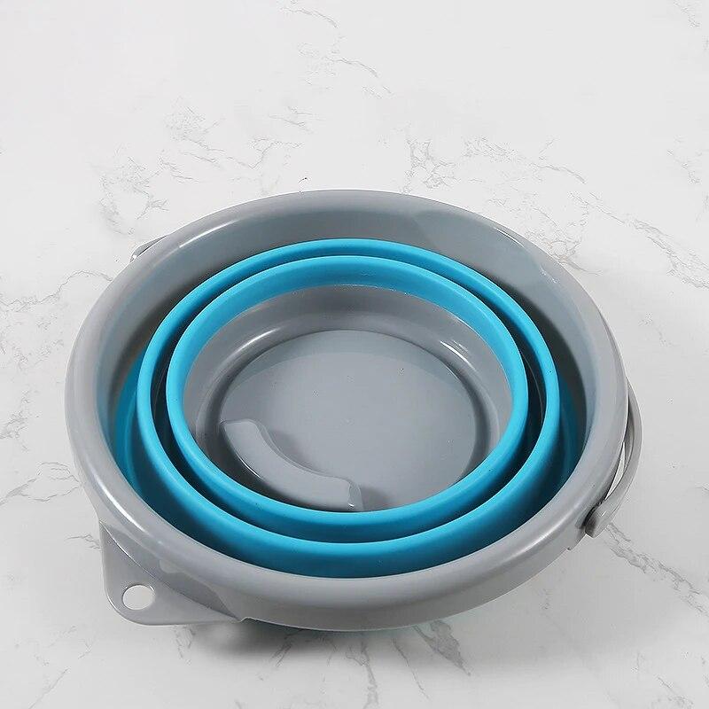 Складное ведро 5/10л, портативное складное ведро, силиконовое ведро для мытья автомобиля, ведро для уличной рыбалки, путешествия, лагеря, домашнее хранение