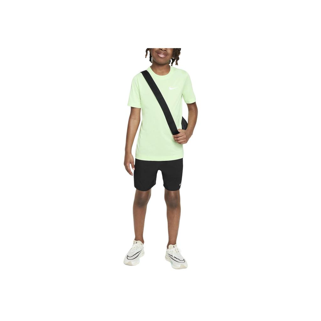 Nike Футболка Dri-FIT Legend Solid Color Crew Neck Casual Short Sleeve T Shirt Kids Tops Light-Green DX9537-376