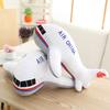 40cm-80cm Simulation Funny Airplane Plush Stuffed Toys Soft Cartoon Aircraft Doll Nap Pillow Home Decor Boys Birthday Gifts