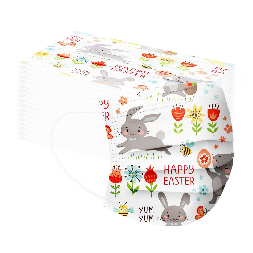 Printed Disposable Mask, Adult Unisex Fashion Mask, Cartoon Saint Patrick