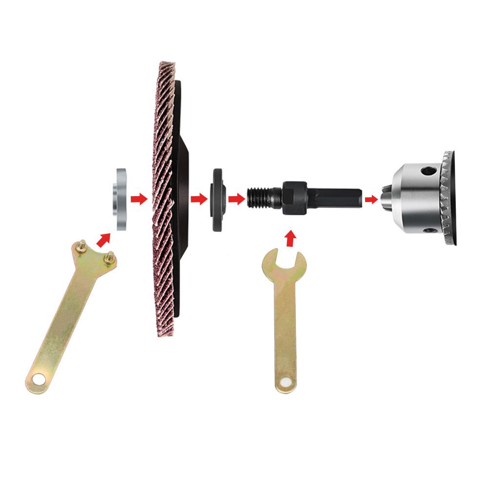 For Cutting Disc Polishing Wheel 1 set 10mm Electric Drill Conversion Angle Grinder Metals Handle Holder Adapter Connecting Rod