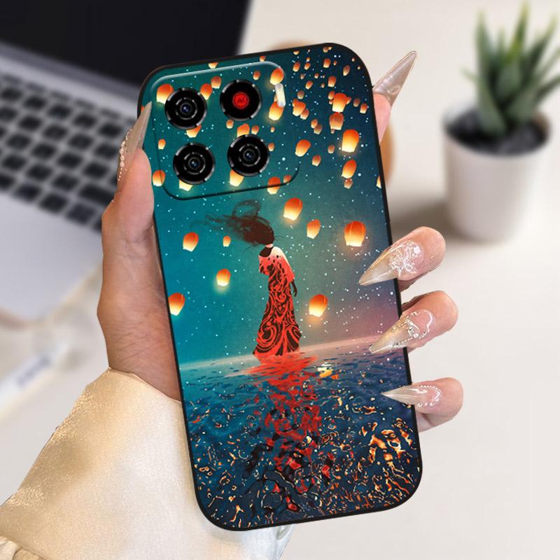 Чехол для ZTE Blade A56 Цветы Волк Мягкий Силиконовый Чехол для Телефона Для ZTE Blade A 56 TPU Ударопрочный Чехол BladeA56 4G Z2473 Fundas