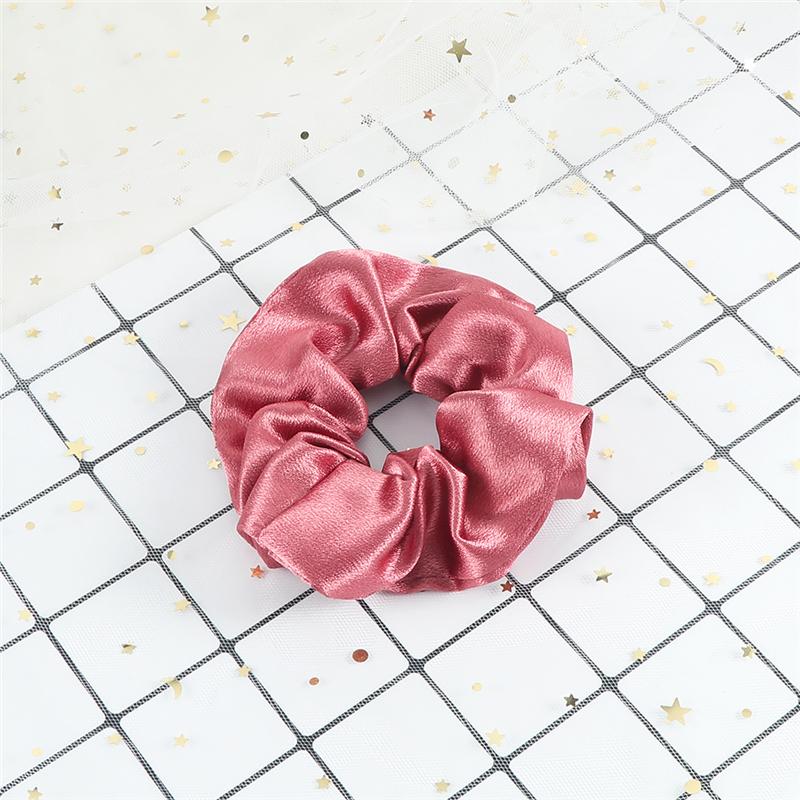 60 Styles Women Girls Satin Scrunchie Candy Color Hair Ties Rope Elastic Fashion Hair Bands Vintage Simple Hair Accessories Gift