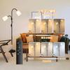Arayuru Floor Lamp, Indirect Lighting, LED Light, Stand Lamp, Atmosphere Lamp, Color and Dimmable, Remote Control, Switched Power Cord, 2 LED Bulbs