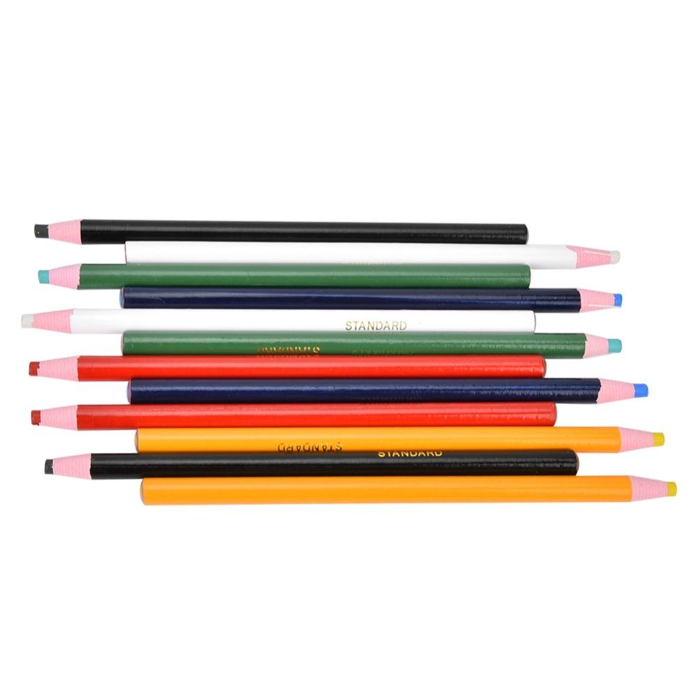 12pcs Peel-Off Sewing Crayons Non-Sharpening Erasable Pen Durable Fabric Marking Pencil For Sewing