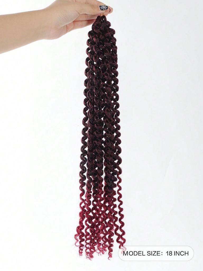 18 Inch Ocean Wave Crochet Hair Synthetic Deep Wave Twist Crochet Braiding Hair Extensions Ombre Afro Curls Passion Twist Hair