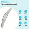Stainless Steel Gua Sha Muscle Scraper Tool Myofascial Scraping Tools for Physical Therapy Lymphatic Drainage Massager