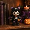 Pre-cut Fabric Sewing Kit Skeleton Witch Patchwork Kit, Gothic Girl Doll DIY Home Leisure Project Halloween for Adults Teens Handmade Gift