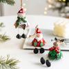 Christmas Iron Painted Santa Pendant Santa Claus Vintage Iron Painted Ornaments Xmas Home Decoration Christmas Tree Decoration