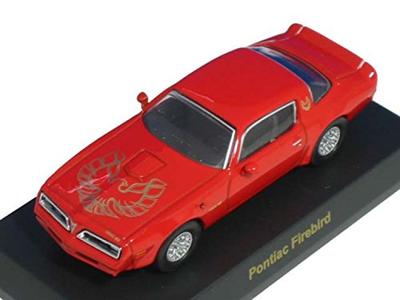 Kyosho США Спортивный автомобиль Мини-автомобили Коллекция 1 Понтиак Firebird Trans Am Маска Орла 1977 Красный 1/64