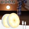 LED Motion Sensor Night Light USB Rechargeable Night Lamp For Kitchen Cabinet Wardrobe Lamp Staircase Wireless LED Closet Light
