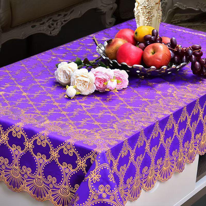 Водонепроницаемая, Маслостойкая И Защищающая От Ожогов Скатерть для Кофейного Столика, Несмываемая Прямоугольная Скатерть для Обеденного Стола, Бытовая Скатерть для Гостиной, Легкая Роскошная Скатерть