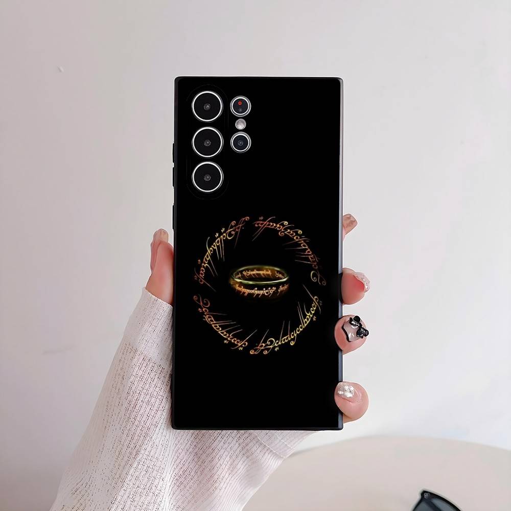Luxury Lord of the R-Rings Phone Case For Samsung Galaxy S25 S24 S22 S23 Ultra S21 S20 Plus 5G Frosted Non-Slip Full Soft Cover