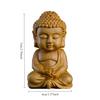 Wood Carving Buddha Statue of Tathagata Cultural and Handicraft Ornaments Wooden Carving Gift Home Desktop Decorations