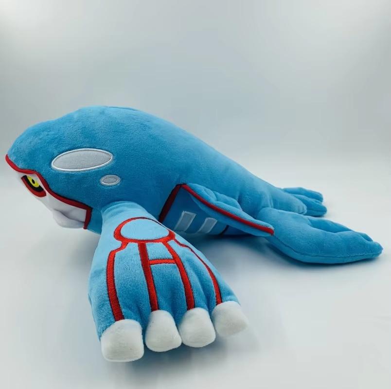 37 см Плюшевая игрушка Кайогр Синий Легендарный Водный Зверь Мягкая игрушка Коллекционная кукла Подушка-подушка Кукла-компаньон Подарок