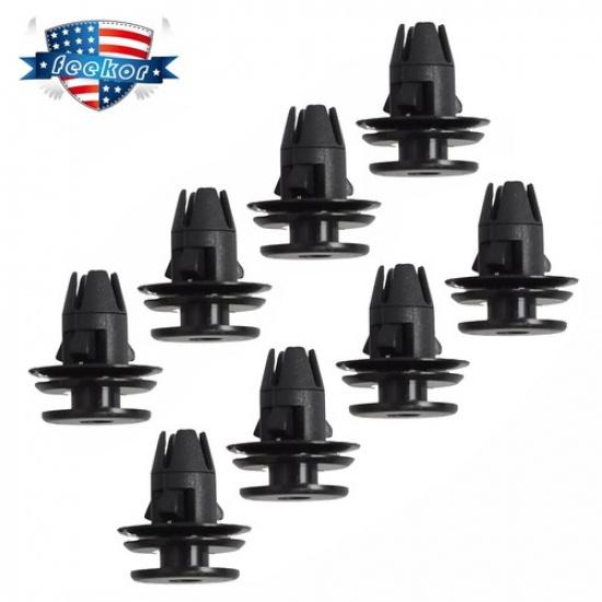 8 Pcs Tail Lamp Light Clip Set Black Fit for 2011- Ram 1500 3500 68061648-AA