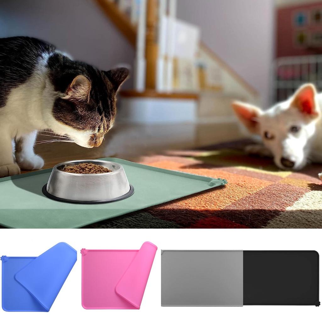 Cat Food Dog Mat Pet Feeding Bowl Placemat Waterproof Non Slip Floors Silicone