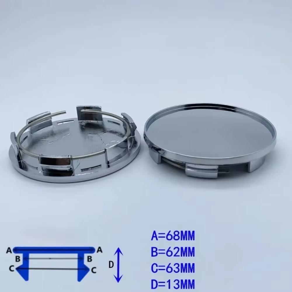 4pcs Vossen Logo Emblem Badge Car Wheel Center Caps 68MM (62MM I.D) Rim Hubcaps Cover Wheels Hub Lid Replace Styling Accessories