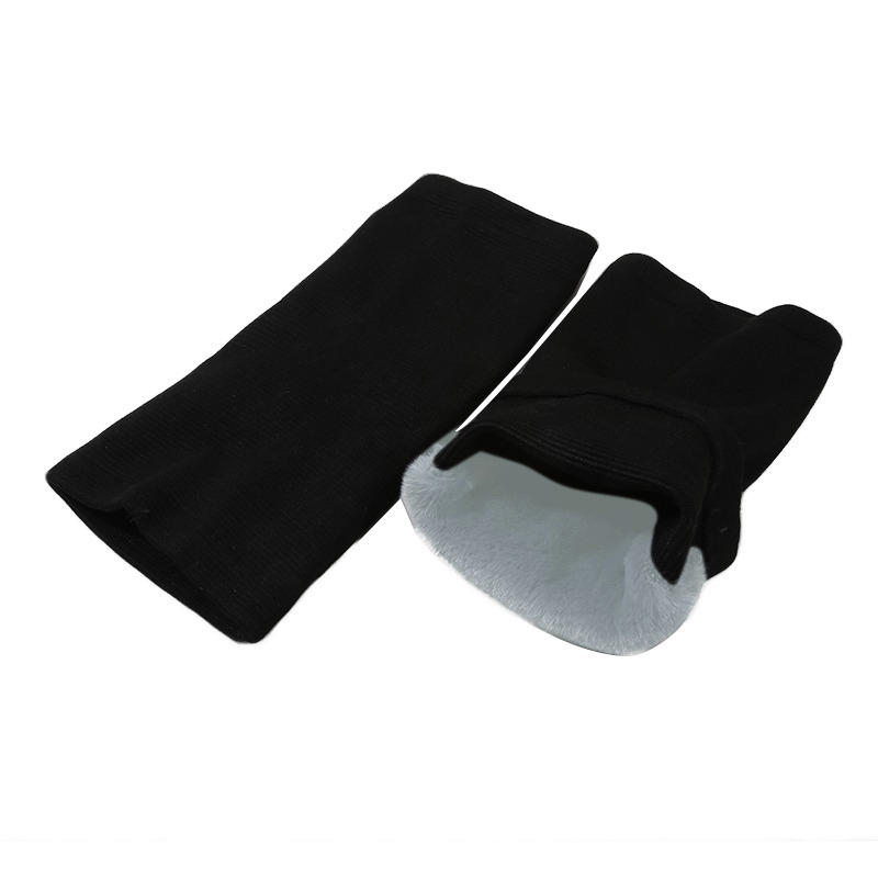 Спортивный Утолщенный Зимний Теплый Защитник Колена из Кроличьего Меха Защитник Колена из Флиса от Холода Аккумулирующий Тепло Спортивный Защитник Ноги