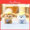 Dog Glasses Cute Plush Toy Keychain Animal Stuffed Doll Backpack Gift Pendant