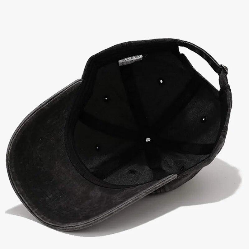 Унисекс бейсболка винтажная стираный хлопок подходит мужчинам и женщинам стираный деним регулируемая папа шляпа